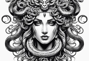 medusa with snakes tattoo idea