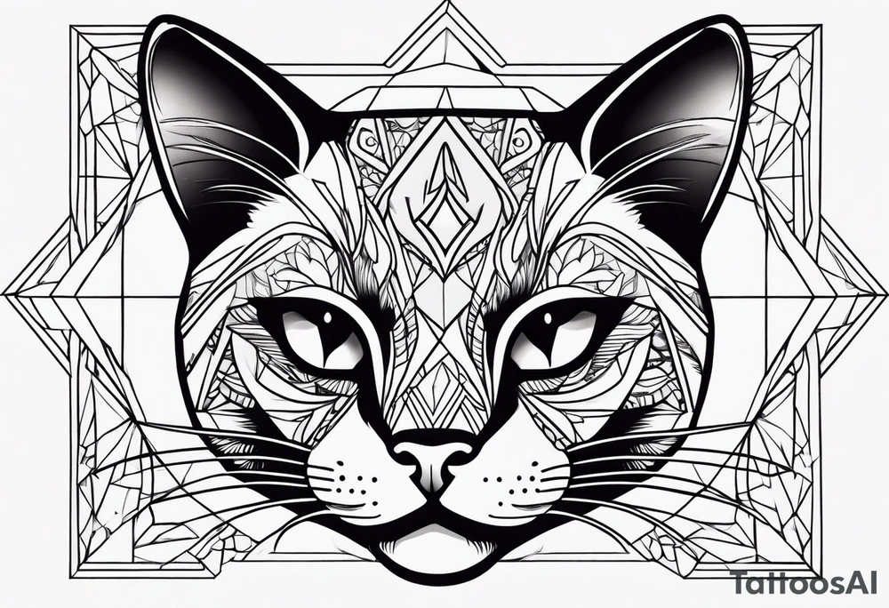 Black Cat tattoo idea