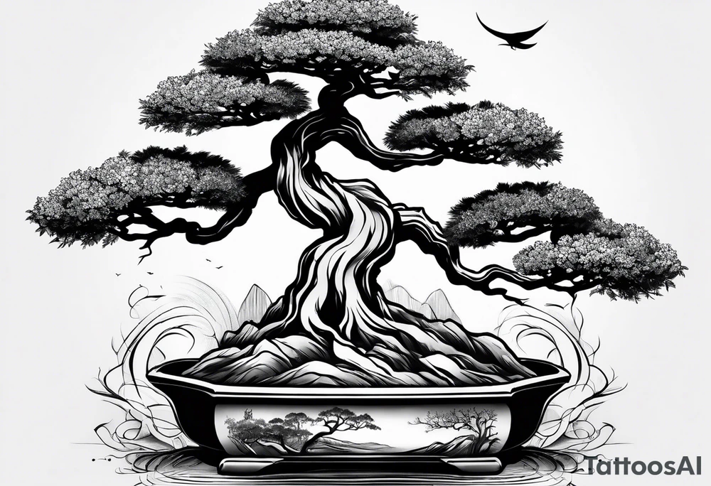 bonsai tattoo idea