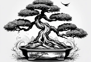 bonsai tattoo idea