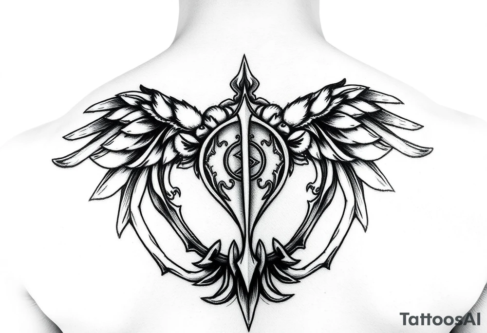Play pause stop in a ekg style tattoo idea