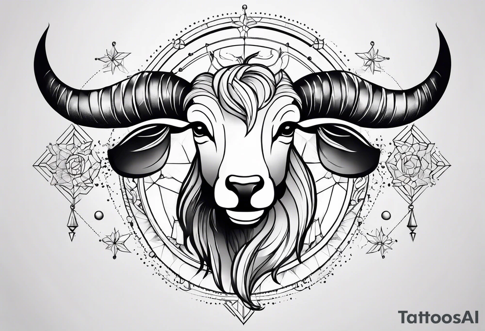 Dainty constellation aries tattoo idea