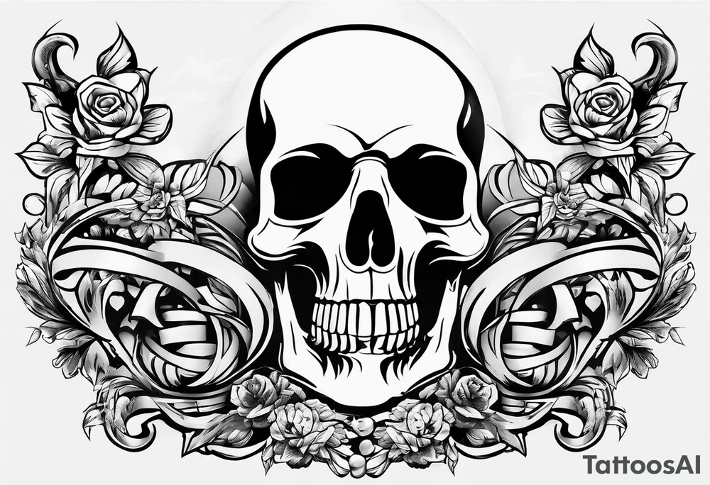Cheers Mate text, armband +Cancer Ribbon tattoo idea
