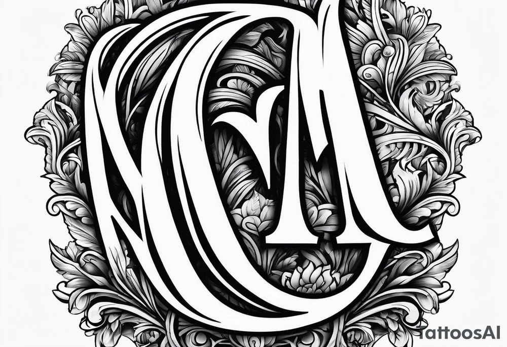 letters: "MRBG"
clear and not fancy tattoo idea
