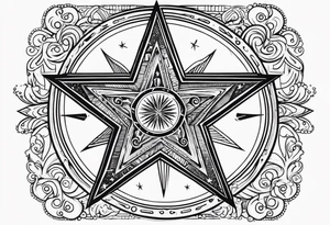 Aires star sign simple tattoo idea