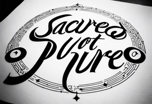 "sacred, not pure" tattoo idea