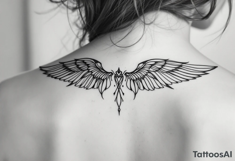 Unendlichkeitsschleife aus Flügel tattoo idea