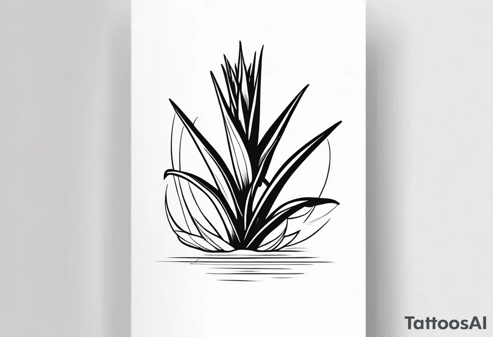 Aloe plant tattoo idea