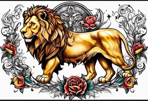 german lion tattoo idea