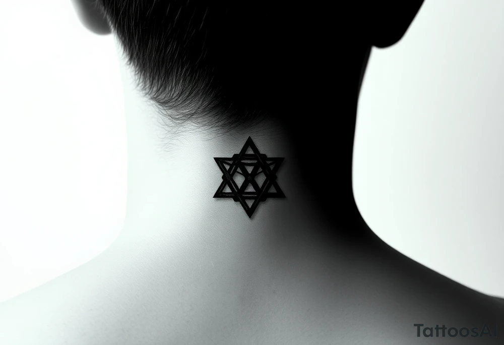 3 sacred geometry symbols next to each other tattoo idea