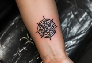 A golden Rodimych symbol marks family heritage and protection through the male line. tattoo idea