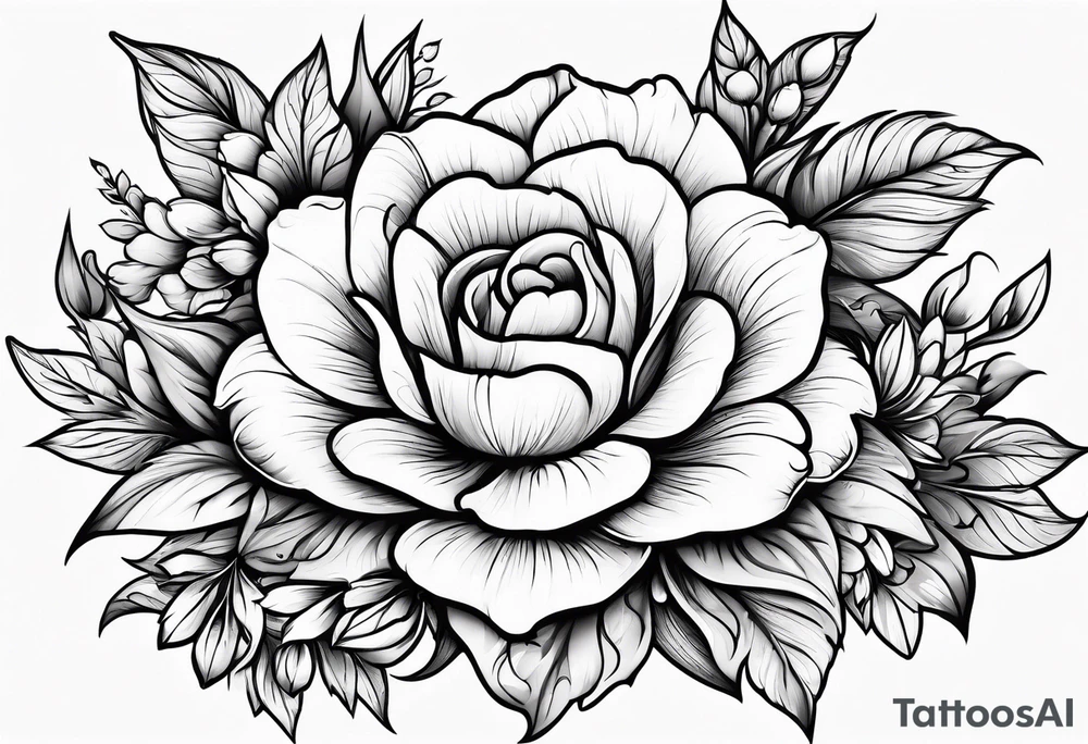 sword
sword true flower 
fine line
gentle
thin lines
l
floral design tattoo idea