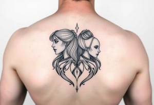 Tattoo for twin sisters tattoo idea