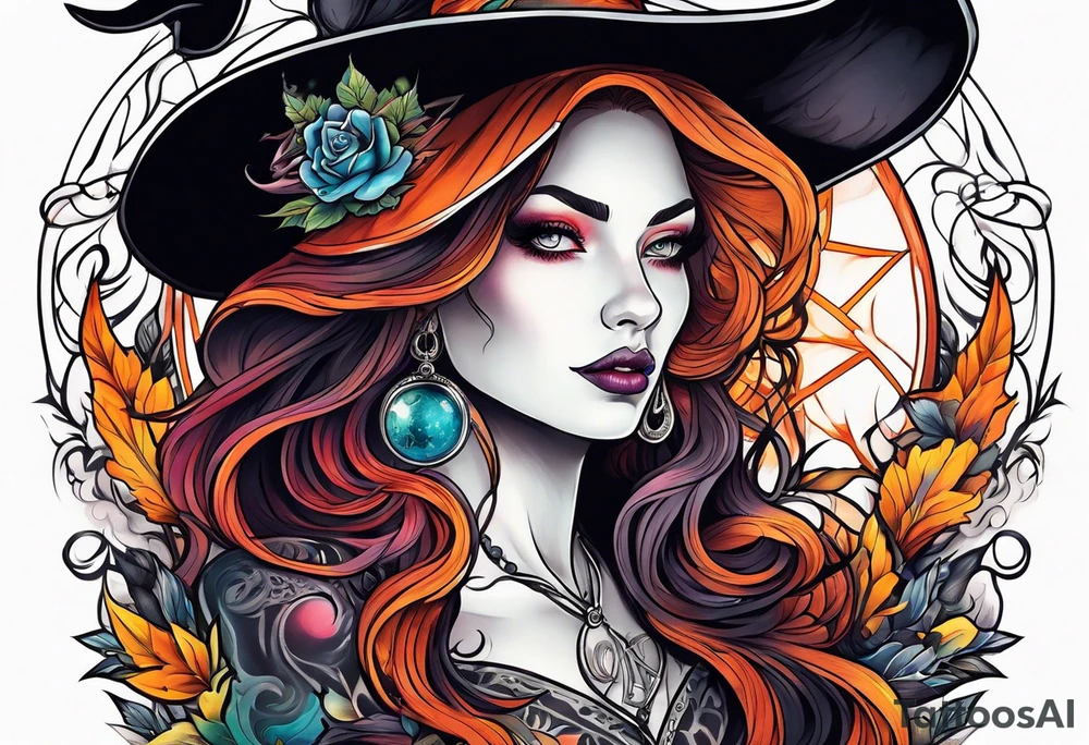 Witch tattoo idea