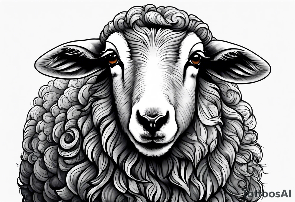 a black sheep is a nurse tattoo idea