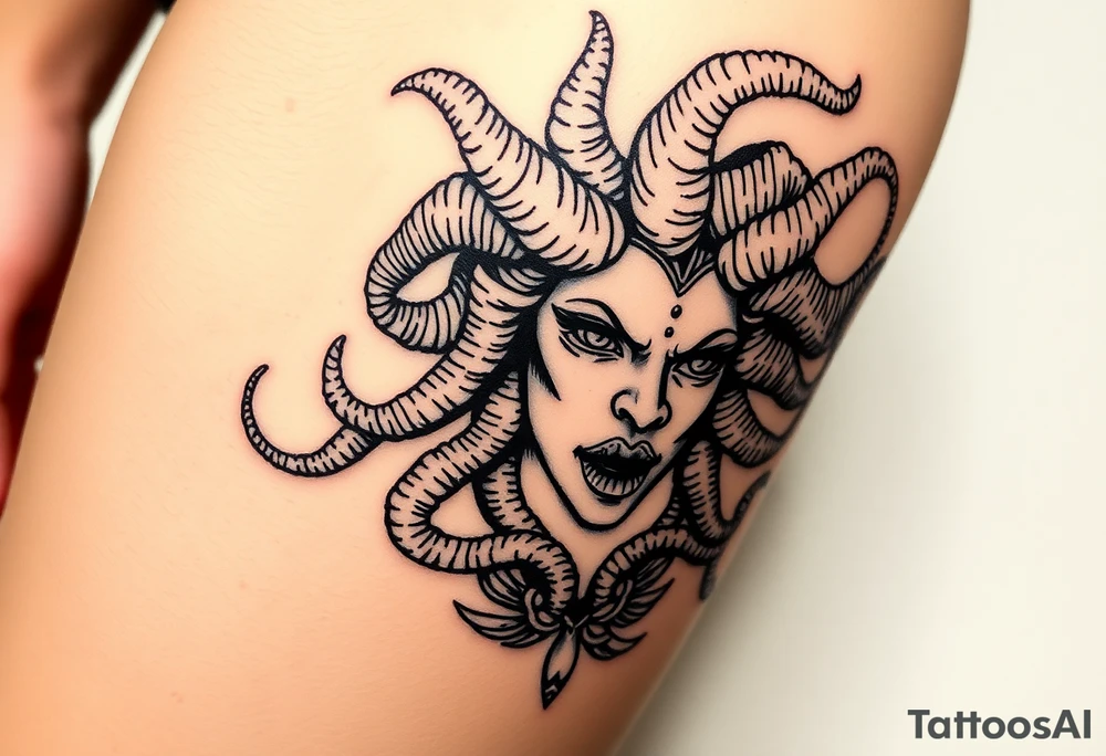 medusa greek goddess tattoo idea