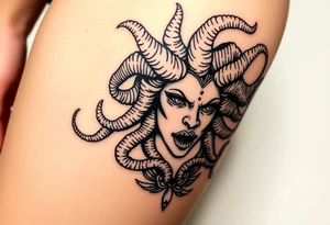 medusa greek goddess tattoo idea