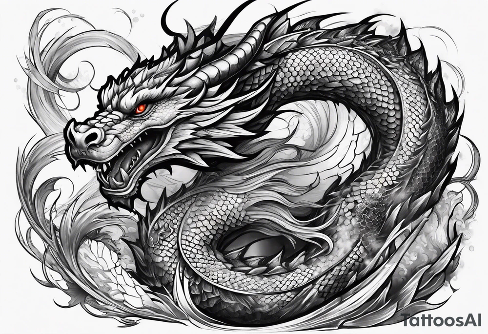 Dragon sleeve tattoo idea