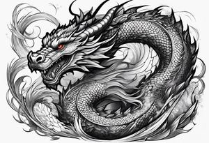 Dragon sleeve tattoo idea