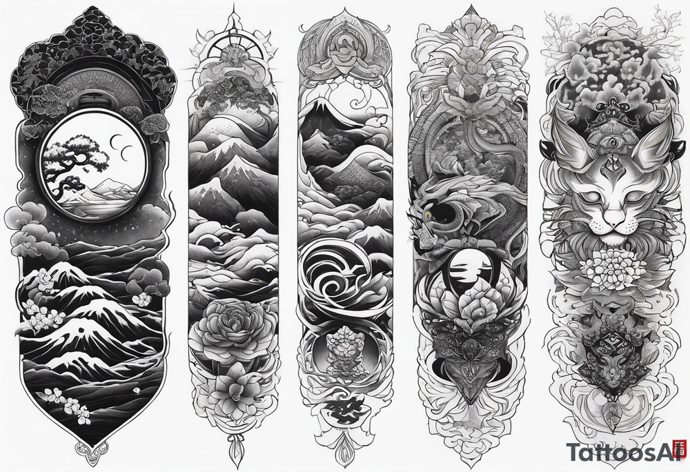 Reincarnation long forearm tattoo tattoo idea