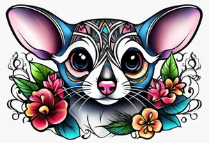 sugar glider tattoo idea