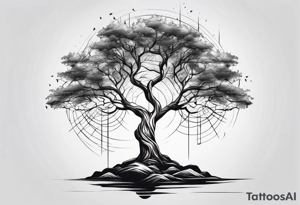 lifeless tree tattoo idea