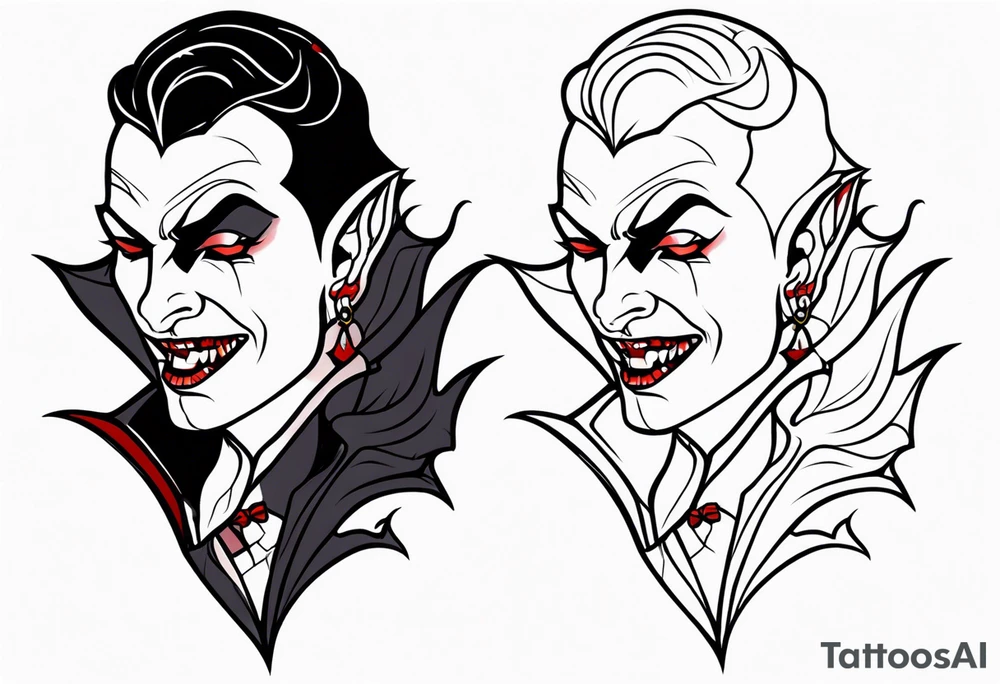 Vampire forearm tattoo tattoo idea