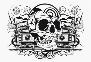 Rock a billy arm sleeve
Verschiedene Motive tattoo idea
