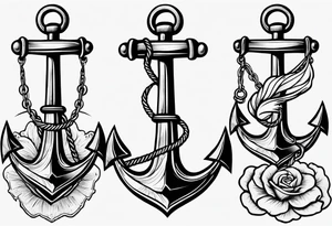 Traditional anchor tattoo idea