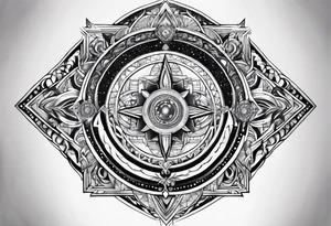 cosmic spiritual gateway tattoo idea