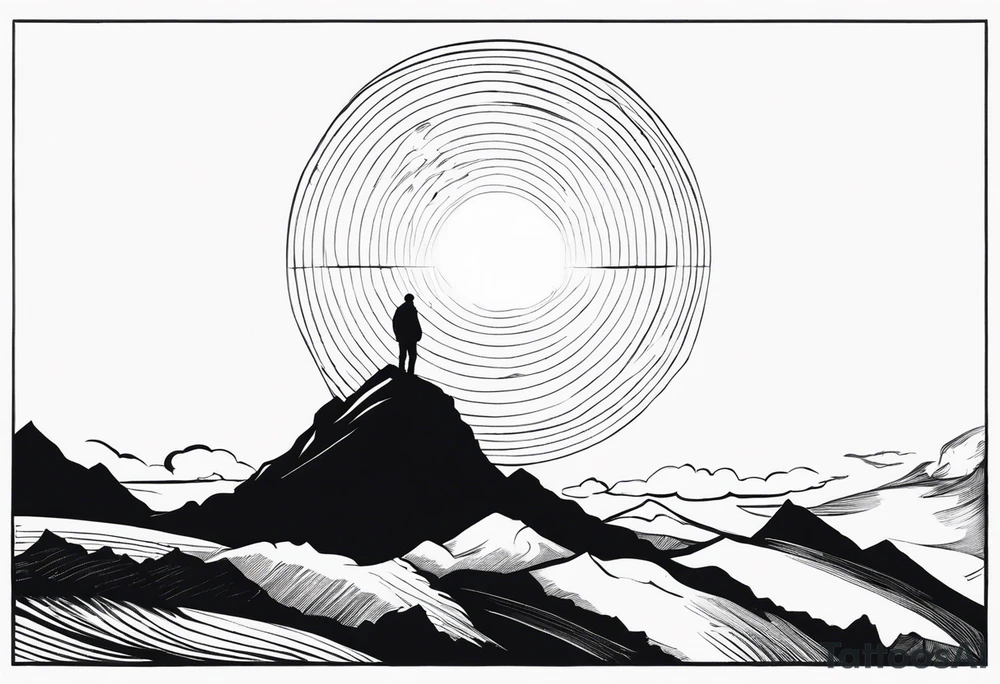 words that say on top of the world looking over the edge tattoo idea