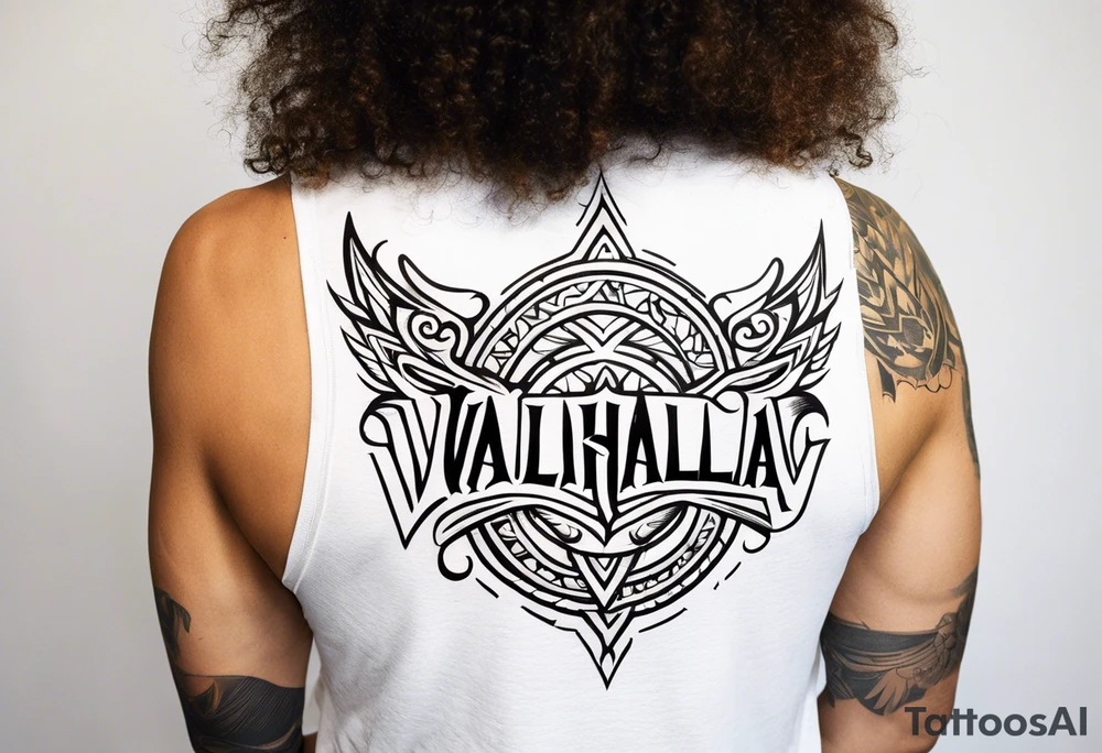 Victory or valhalla tattoo idea