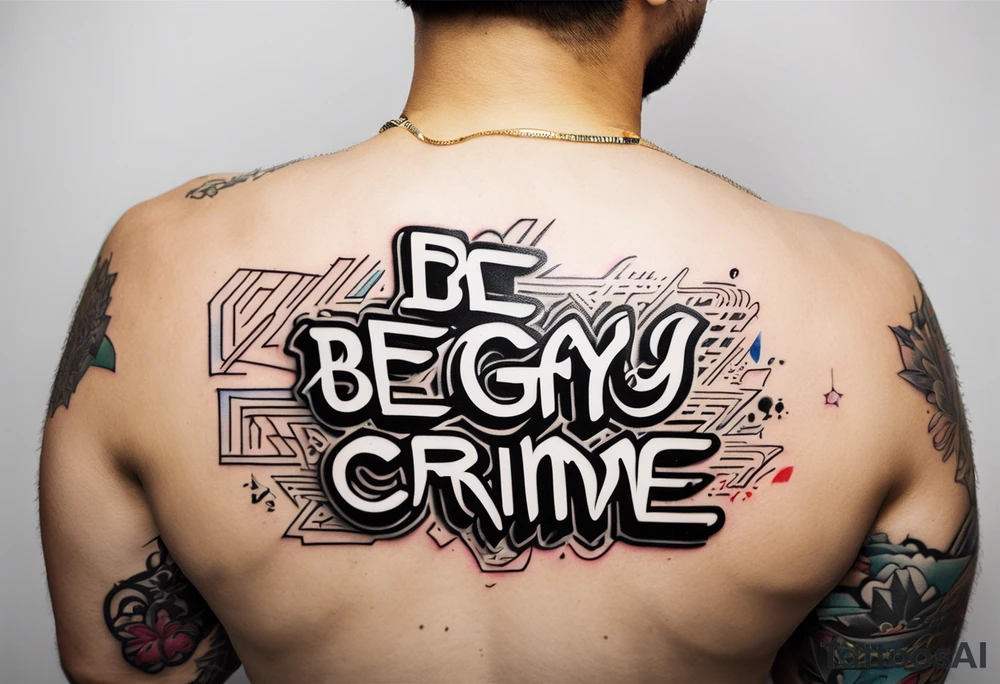 Be Gay Do Crime tattoo idea