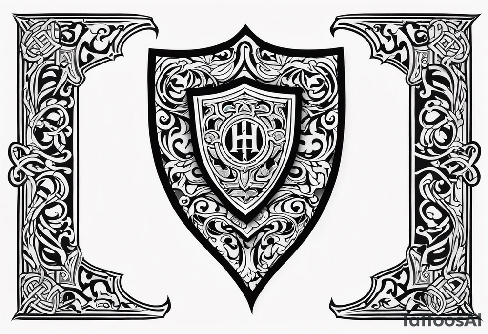 Valhalla sheild tattoo idea