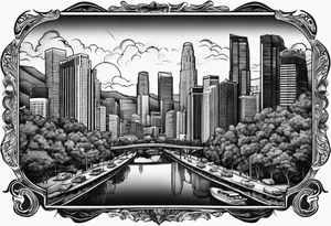 city of los angeles tattoo idea
