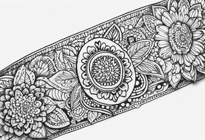 Henna bracelet tattoo idea