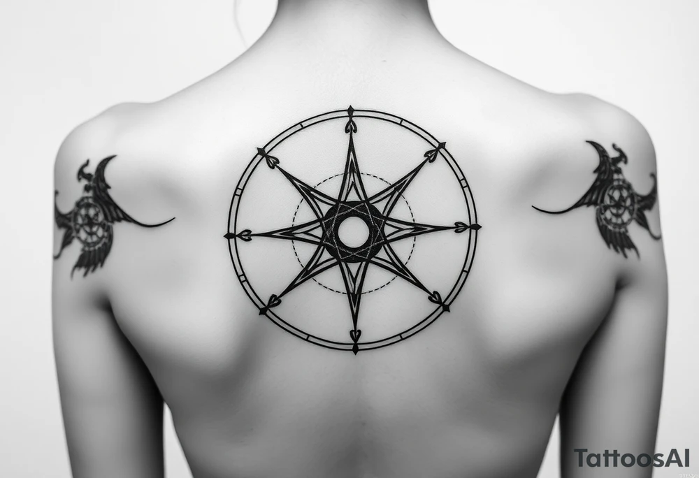 Classic scheme of Sephiroth, symmetry, circles, clean lines, ancient aesthetics. tattoo idea