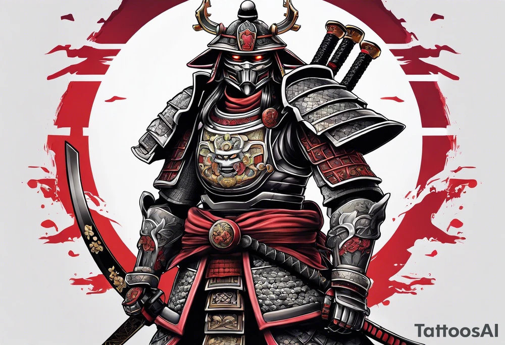 Robot samurai tattoo idea