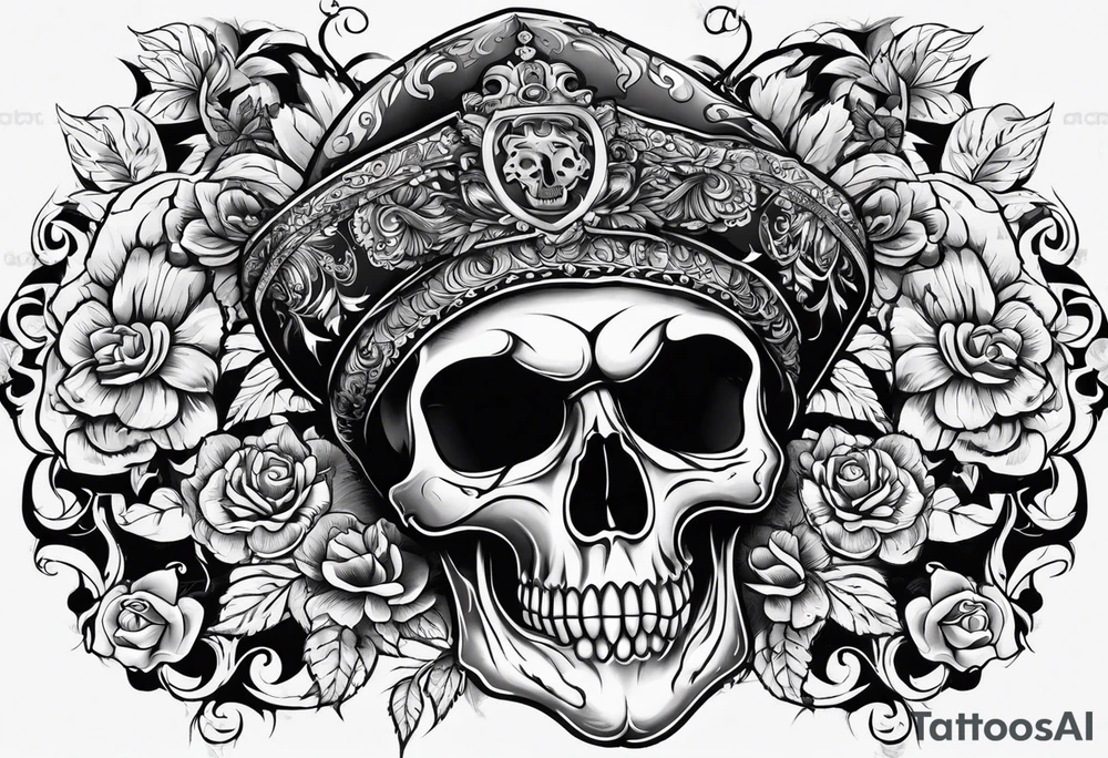 Skull tattoo idea