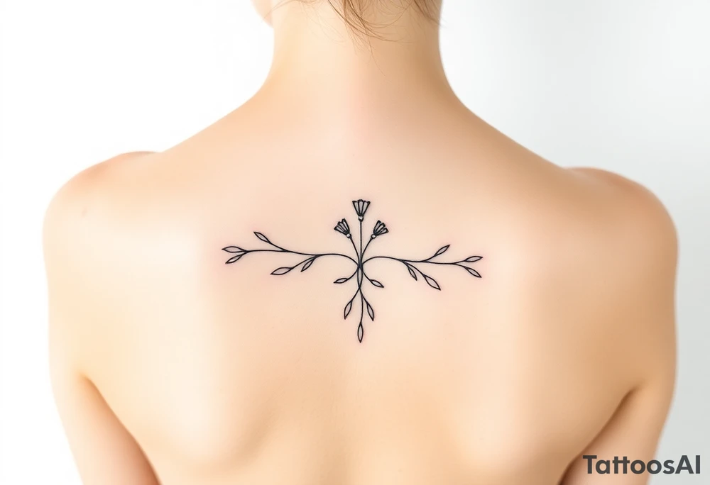 county small and black and white tattoo idea