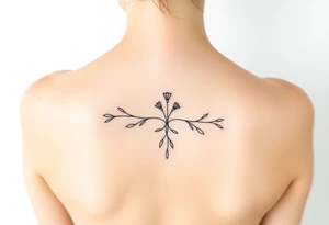 county small and black and white tattoo idea