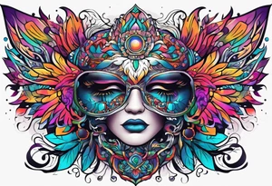 psychedelic inspired tattoo tattoo idea