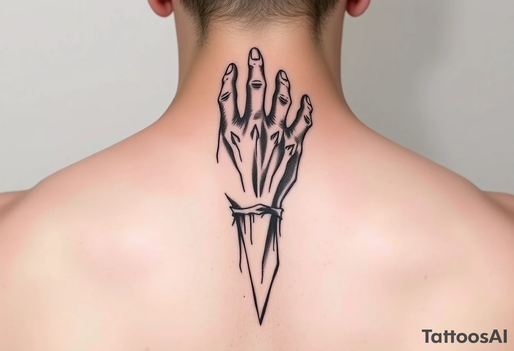 Tartarus greek god hand tatto tattoo idea