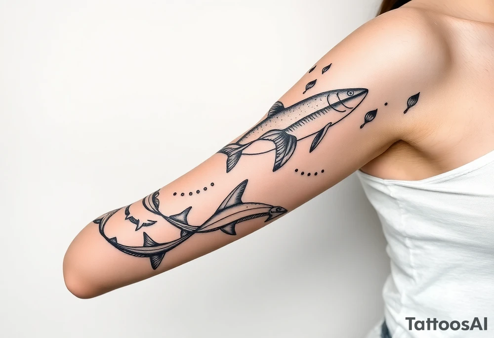 sea ​​animals tattoo idea