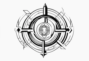 Cyber sigilism tattoo idea
