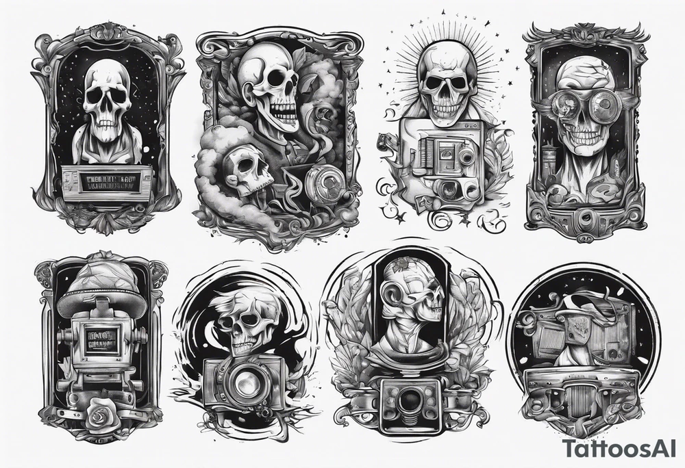 A cinema screen tattoo idea