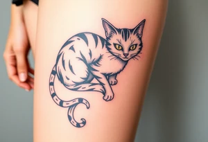 Cheshire cat tattoo idea