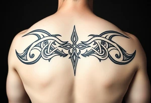 Celtic tribal arm sleeve tattoo idea