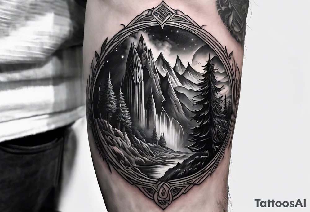 Lord of the rings forearm tattoo idea
