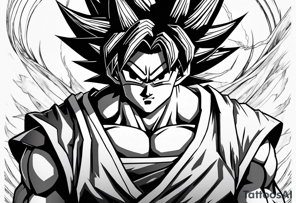 Kaioken Goku tattoo idea